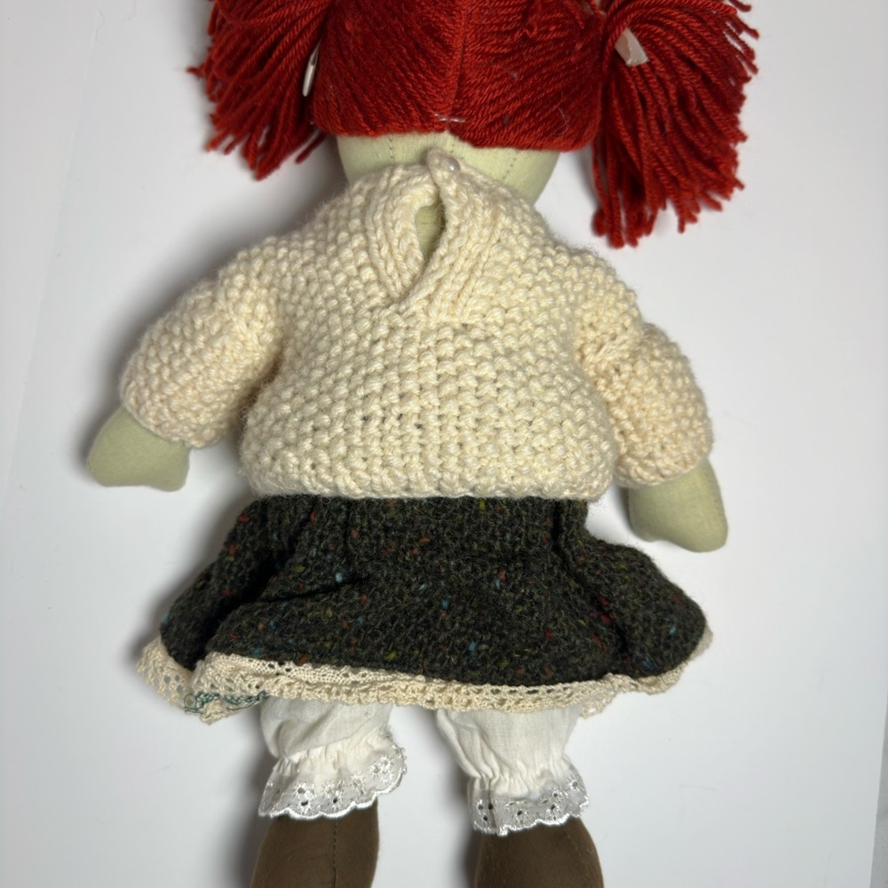 Handmade Branigan Weavers Irish Redhead 15” Stuffed Rag Doll made in Ireland - Picture 6 of 12